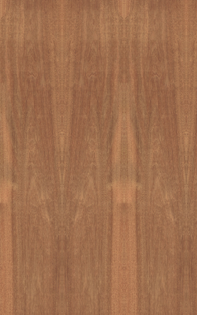 Sapele Veneer Crown Cut on Black Moisture Resistant MDF