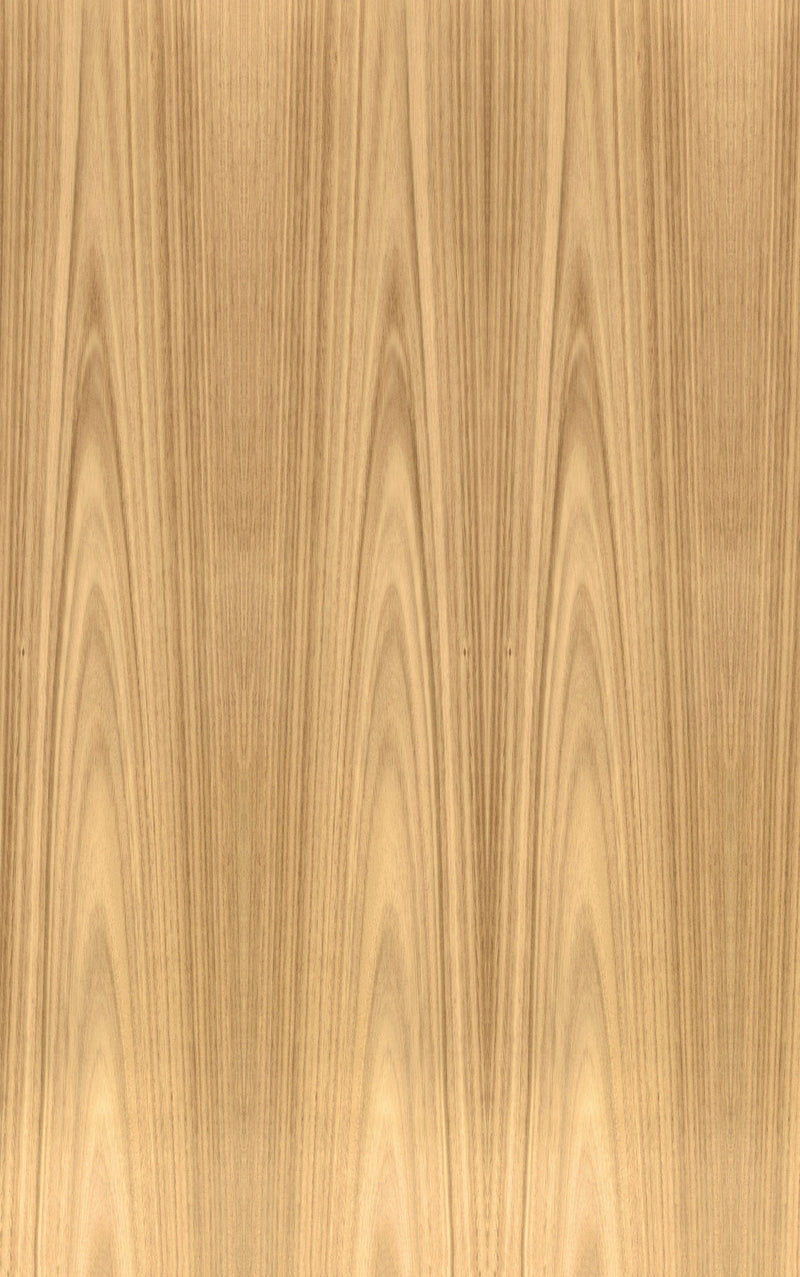 Plantation Oak Veneer Crown Cut on Black Moisture Resistant MDF