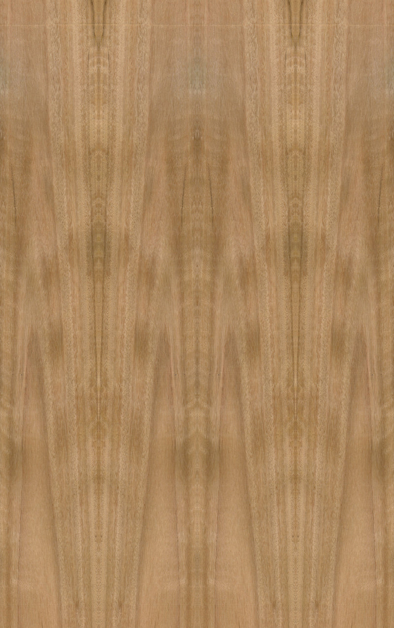 Blackbutt Veneer Crown Cut on Black MDF