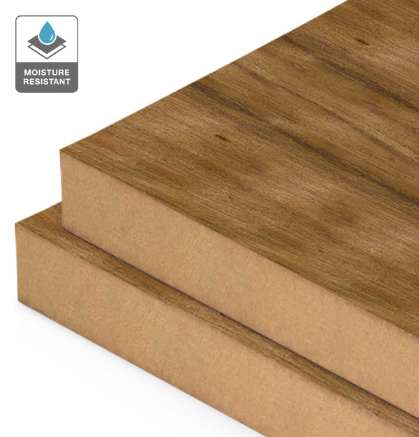 Blackwood Veneer Crown Cut on Moisture Resistant MDF