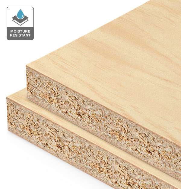 Clear Pine Veneer Crown Cut on HMR Moisture Resistant Particleboard