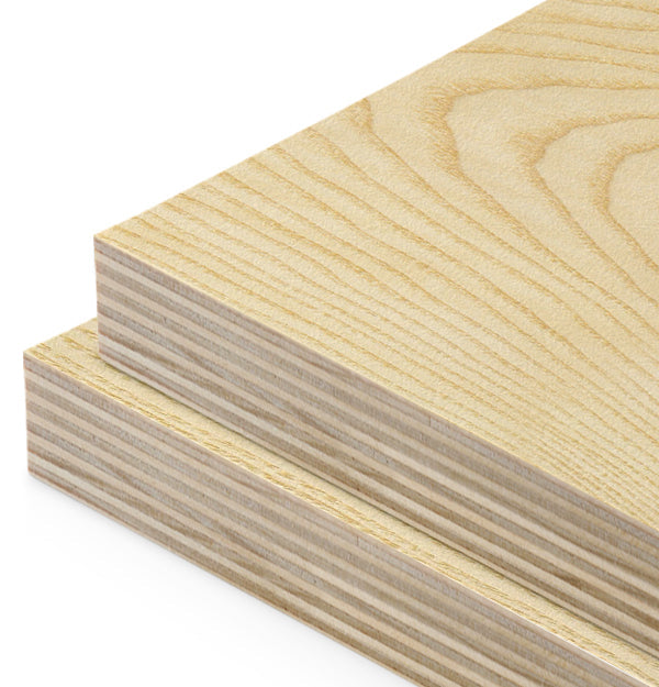 European Ash Veneer Crown Cut on Plywood