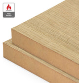 European Oak Veneer Quarter Cut on Fire Rated MDF