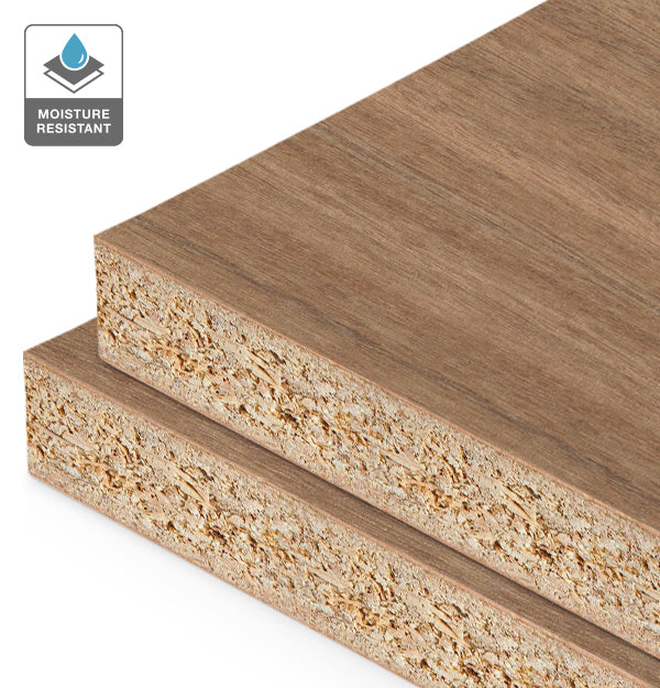 Ironbark Veneer Quarter Cut on HMR Moisture Resistant Particleboard