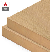 Plantation Oak Veneer Quarter Cut on Fire Rated MDF