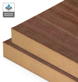 Red Gum Veneer Quarter Cut on Moisture Resistant MDF