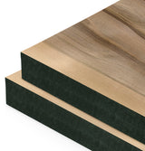 Red Heart Eucalyptus Veneer Natural Grade on Black MDF