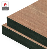 Sliced Pacific Maple Veneer Quarter Cut on Fire Rated Black MDF