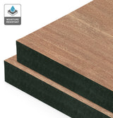 Sliced Pacific Maple Veneer Quarter Cut on Black Moisture Resistant MDF