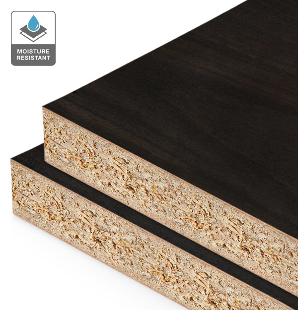 Smoked Eucalyptus Veneer Crown Cut on HMR Moisture Resistant Particleboard