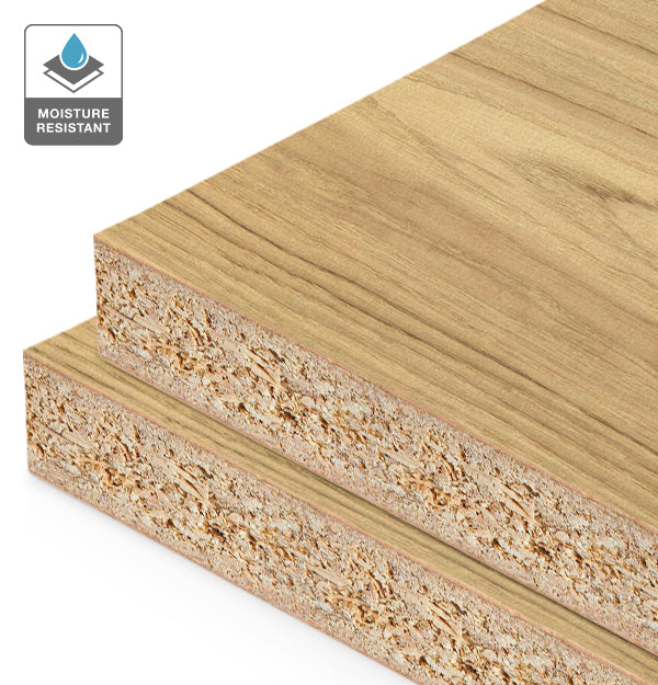 American Oak Veneer Crown Cut on HMR Moisture Resistant Particleboard