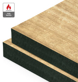 Tasmanian Ash Veneer Quarter Cut on Fire Rated Black MDF