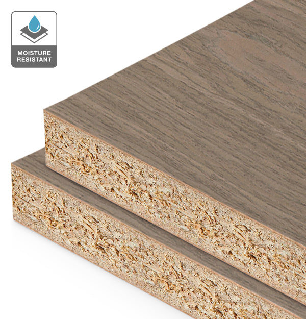 Arezzo Chestnut Reconstituted Veneer on HMR Moisture Resistant Particleboard