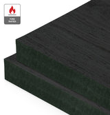 Black Gold Reconstituted Veneer on Fire Rated Black MDF