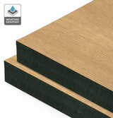 American Oak Veneer Quarter Cut on Black Moisture Resistant MDF