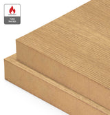 American Oak Veneer Quarter Cut on Fire Rated MDF