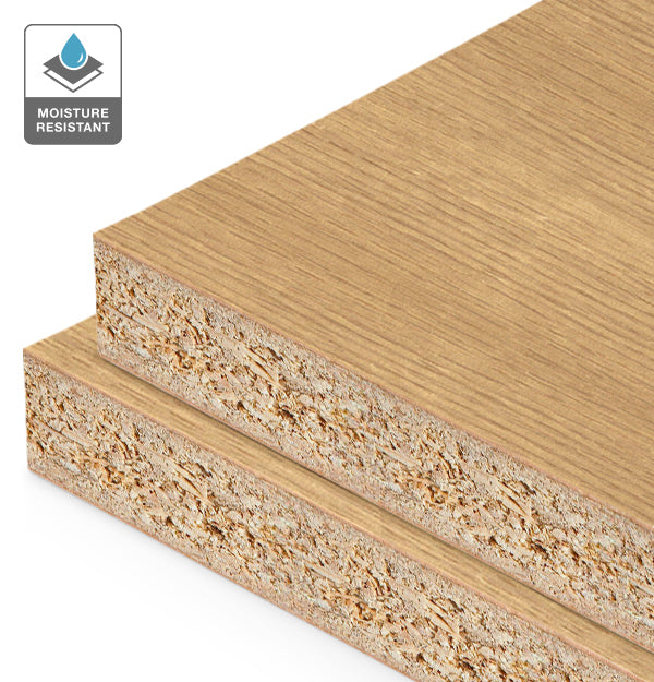 American Oak Veneer Quarter Cut on HMR Moisture Resistant Particleboard