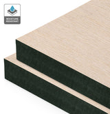 Crema Reconstituted Veneer on Black Moisture Resistant MDF