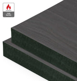 Ebon Reconstituted Veneer on Fire Rated Black MDF