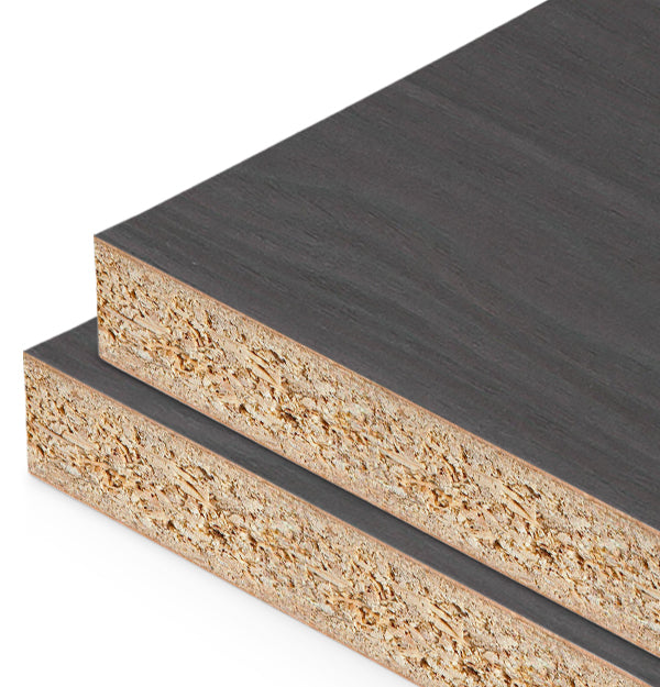 Ebon Reconstituted Veneer on HMR Moisture Resistant Particleboard