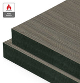 Greystane Reconstituted Veneer on Fire Rated Black MDF