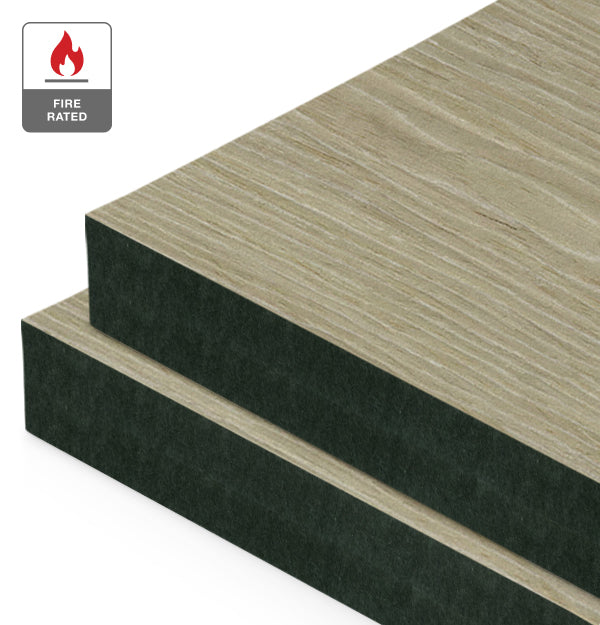 Illawarra Reconstituted Veneer on Fire Rated Black MDF