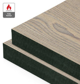 Shellgrit Reconstituted Veneer on Fire Rated Black MDF