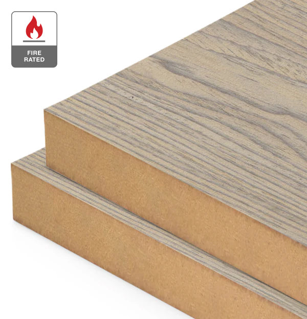 Shellgrit Reconstituted Veneer on Fire Rated MDF