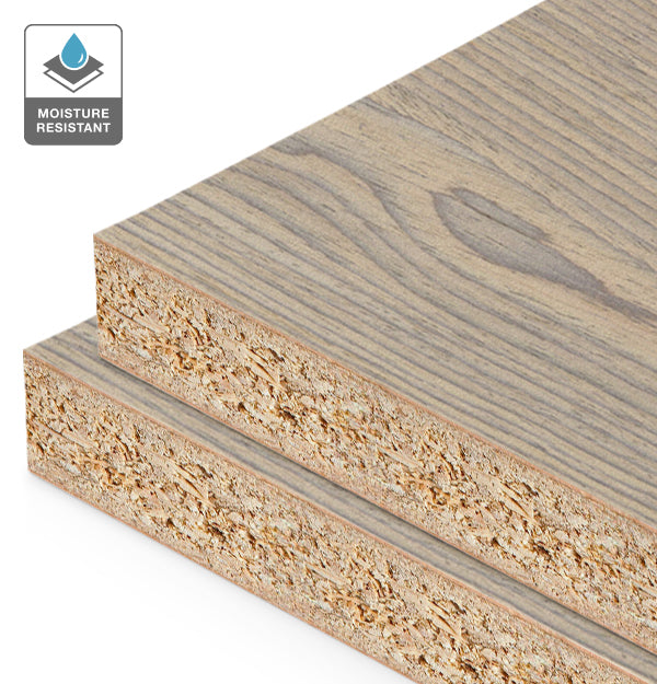 Shellgrit Reconstituted Veneer on HMR Moisture Resistant Particleboard