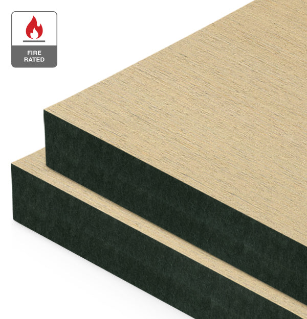 Turino Reconstituted Veneer on Fire Rated Black MDF