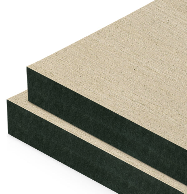 White Pepper Reconstituted Veneer on Black MDF