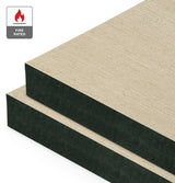 White Pepper Reconstituted Veneer on Fire Rated Black MDF