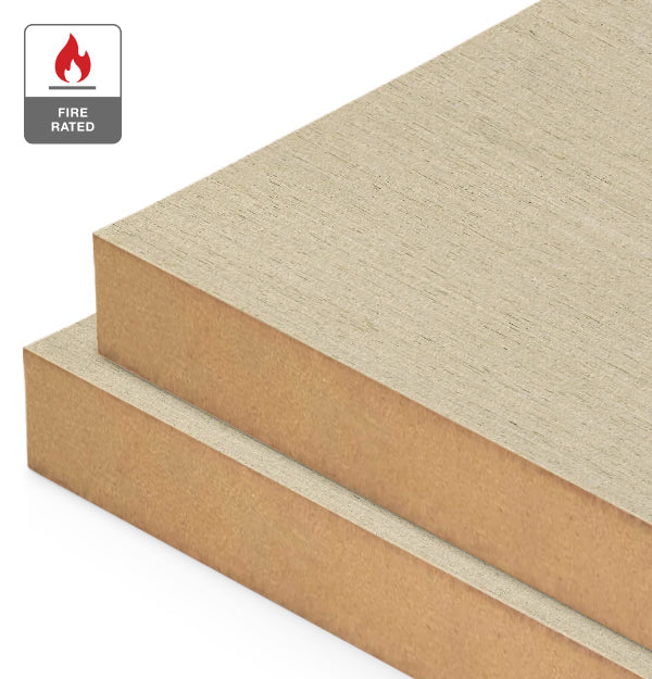 White Pepper Reconstituted Veneer on Fire Rated MDF