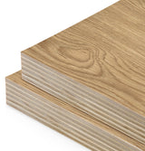 American Oak Veneer Wire Brushed Crown Cut on Plywood