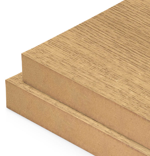 American Oak Veneer Wire Brushed Quarter Cut on MDF