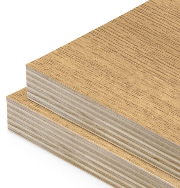 American Oak Veneer Wire Brushed Quarter Cut on Plywood