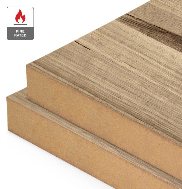 Tasmanian Oak Veneer Natural Grade on Fire Rated MDF