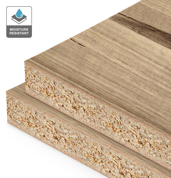 Tasmanian Oak Veneer Natural Grade on HMR Moisture Resistant Particleboard