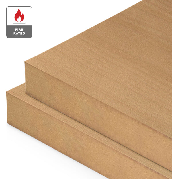 Beech Veneer Crown Cut on Fire Rated MDF