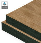 Blackbutt Veneer Crown Cut on Black Moisture Resistant MDF