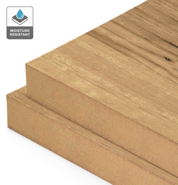 Blackbutt Veneer Natural Feature Grade on Moisture Resistant MDF