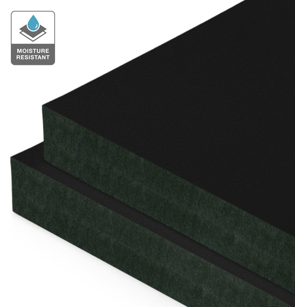 Black Liner Laminate on Black Moisture Resistant MDF