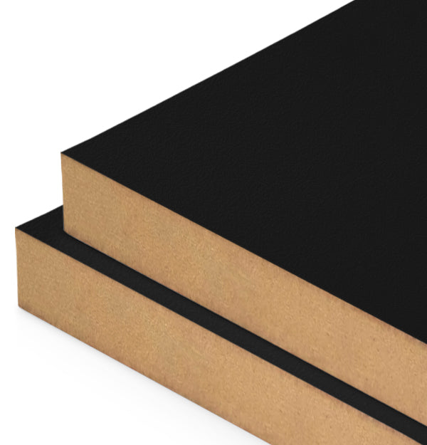 Black Liner Laminate on MDF