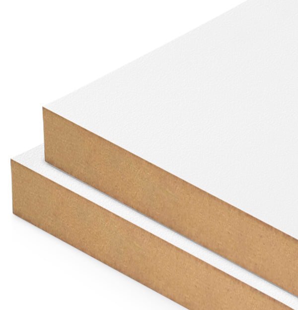 White Liner Laminate on MDF