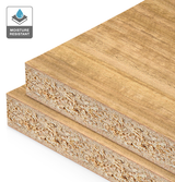 Plantation Oak Veneer Quarter Cut on HMR Moisture Resistant Particleboard