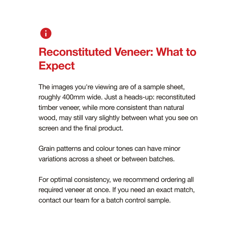 Verdi Reconstituted Veneer on HMR Moisture Resistant Particleboard