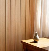 Touchwood Tasmanian Oak Veneer VJ Panelling on Black MDF