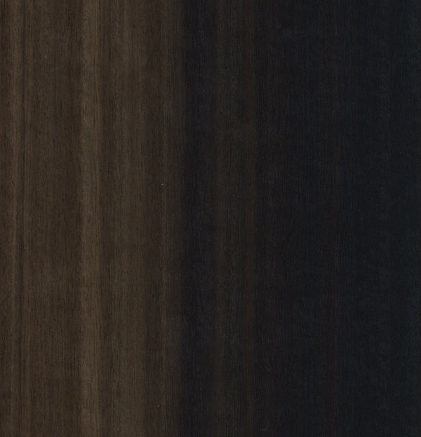 Smoked Eucalyptus Veneer Quarter Cut on Black Moisture Resistant MDF