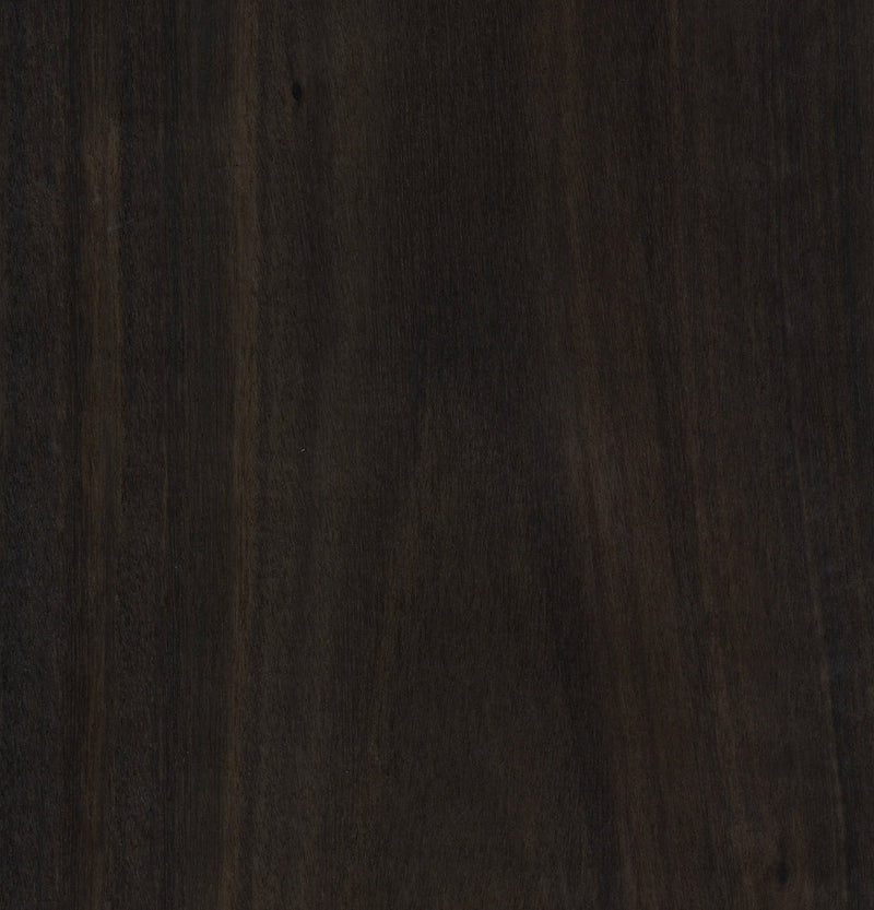 Smoked Eucalyptus Veneer Crown Cut on Black Moisture Resistant MDF