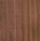 Red Gum Veneer Quarter Cut on Black Moisture Resistant MDF